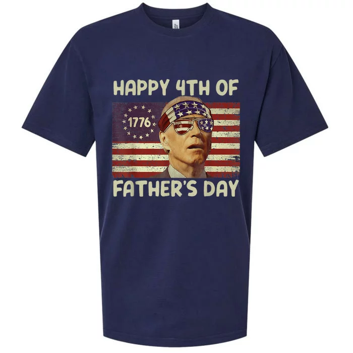 Funny Joe Biden Happy 4th Of Fathers Day Shirts 4th Of July Sueded Cloud Jersey T-Shirt