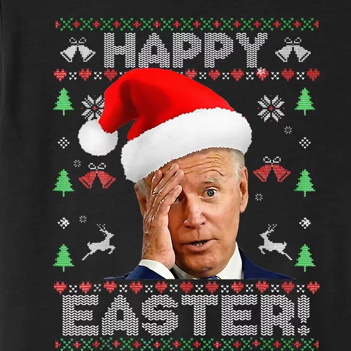 Funny Joe Biden Happy Easter Ugly Christmas ChromaSoft Performance T-Shirt