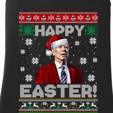 Funny Joe Biden Happy Easter Ugly Christmas Ladies Essential Tank