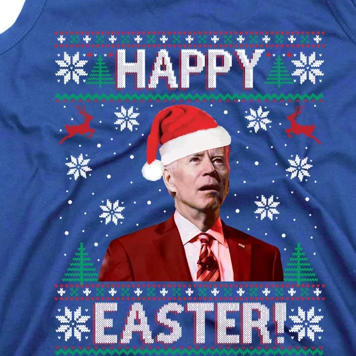 Funny Joe Biden Christmas Happy Easter Ugly Sweater Xmas Gift Tank Top