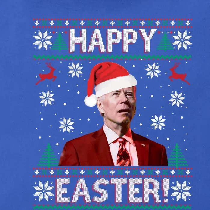 Funny Joe Biden Christmas Happy Easter Ugly Sweater Xmas Gift Zip Tote Bag