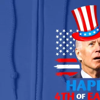 Funny Joe Biden Happy 4th Of Easter Confused 4th Of July Full Zip Hoodie