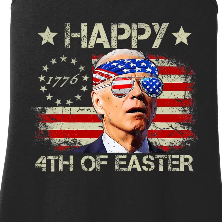 Funny Joe Biden 4th Of July Happy 4th Of Easter Us Flag Ladies Essential Tank