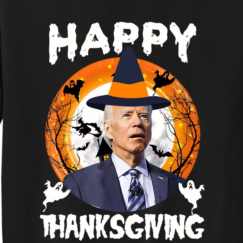 Funny Joe Biden Happy Thanksgiving Confused Happy Halloween Sweatshirt