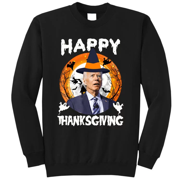 Funny Joe Biden Happy Thanksgiving Confused Happy Halloween Sweatshirt