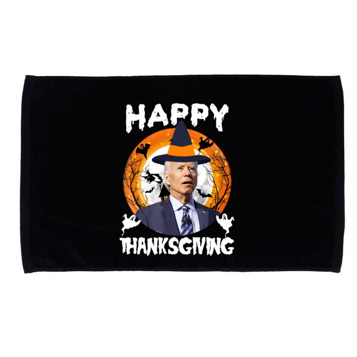 Funny Joe Biden Happy Thanksgiving Confused Happy Halloween Microfiber Hand Towel