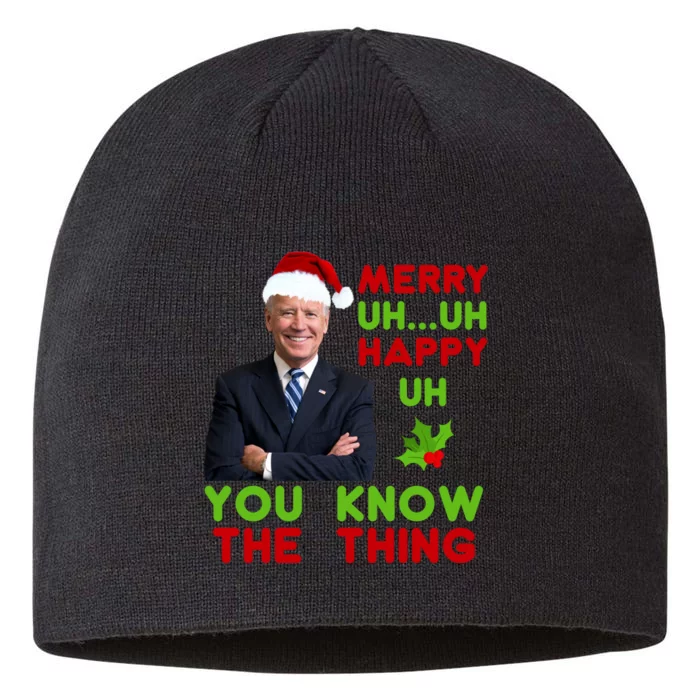 Funny Joe Biden Christmas 8 1/2in Sustainable Knit Beanie