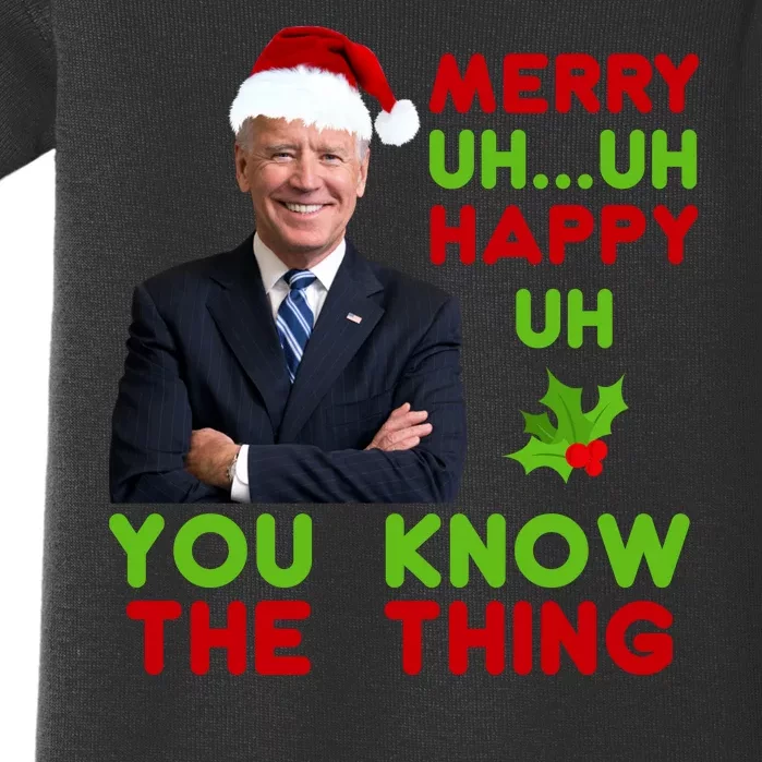 Funny Joe Biden Christmas Baby Bodysuit