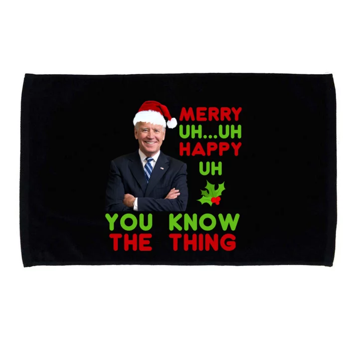 Funny Joe Biden Christmas Microfiber Hand Towel