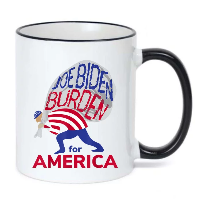 Funny Joe Biden Burden Vote Trump 2024 Pro Election Choice Black Color Changing Mug