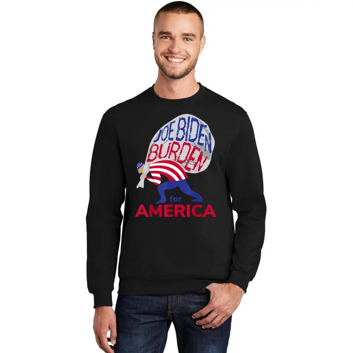 Funny Joe Biden Burden Vote Trump 2024 Pro Election Choice Sweatshirt