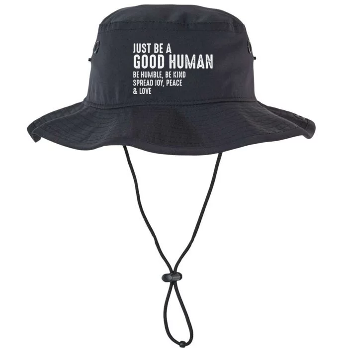 Funny Just Be A Good Human Be Humble Be Kind Spread Joy Gift Legacy Cool Fit Booney Bucket Hat