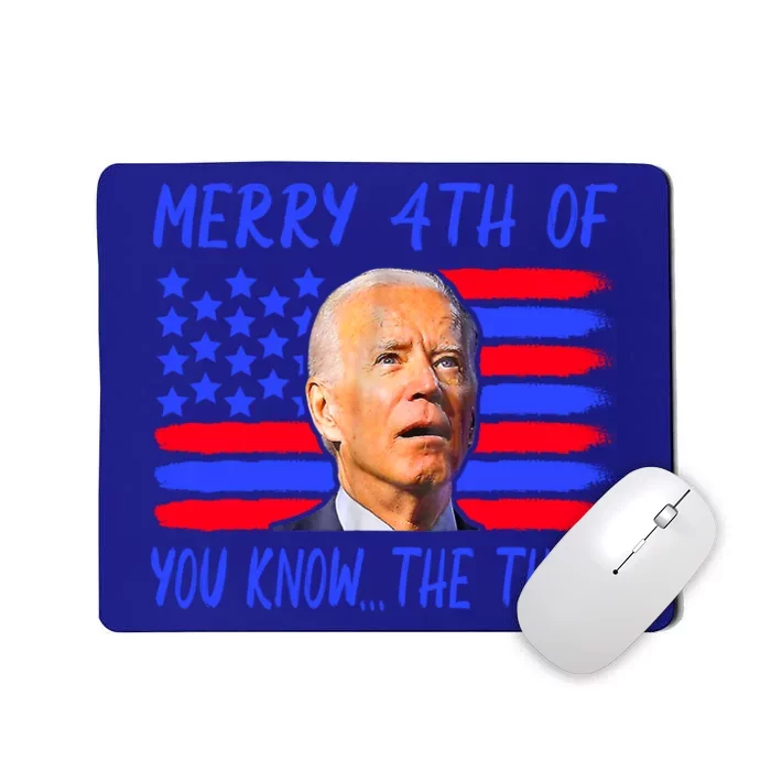 Funny Joe Biden Happy 4th Of July Great Gift Mousepad