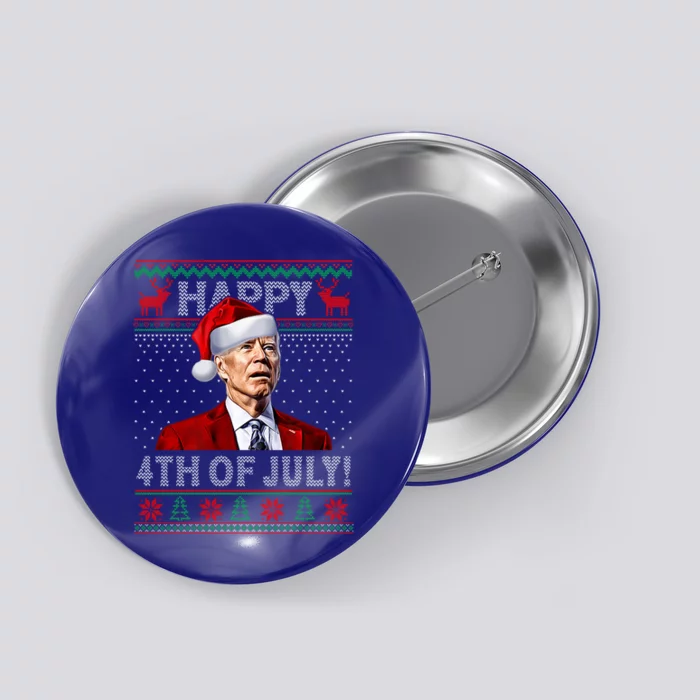 Funny Joe Biden Happy 4th Of July Ugly Christmas Meaningful Gift Button