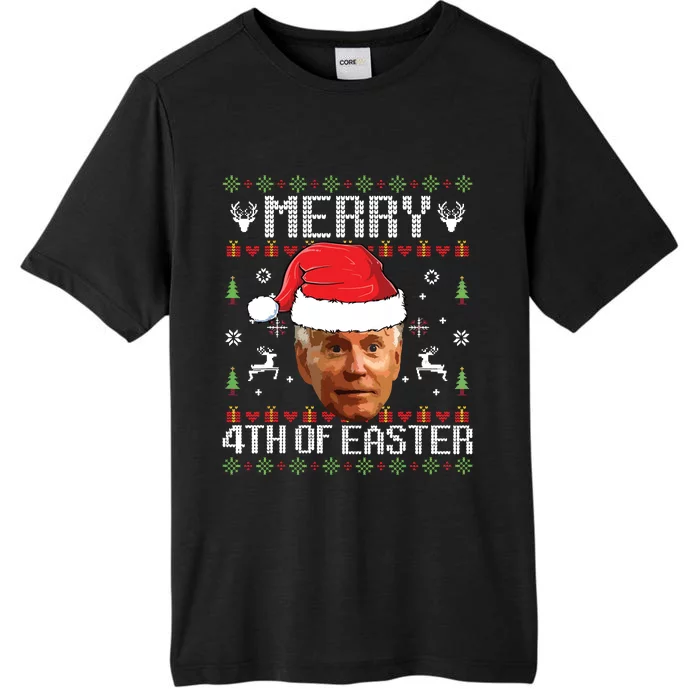 Funny Joe Biden Ugly Christmas Sweater ChromaSoft Performance T-Shirt