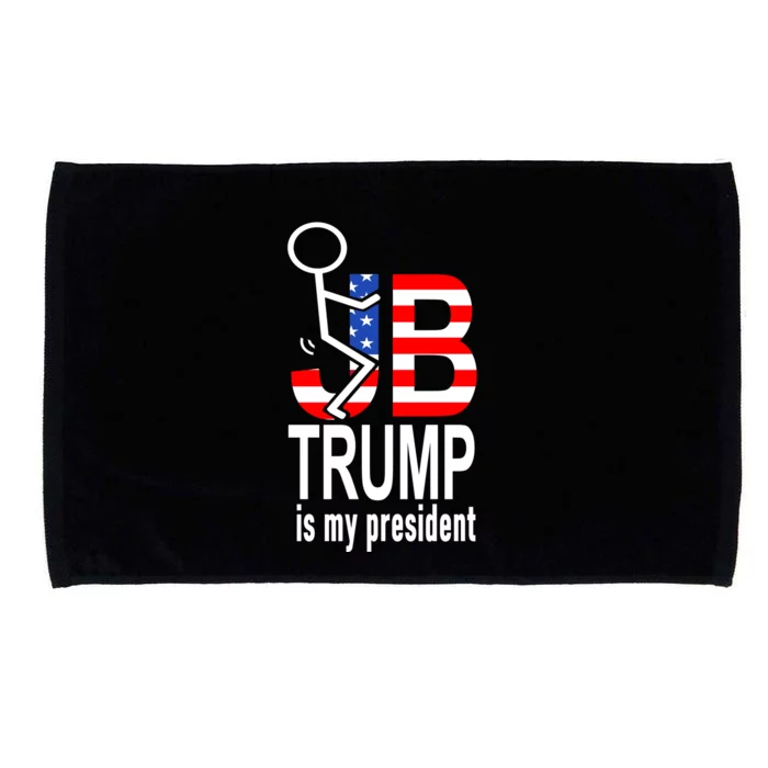 Fxxk Joe Biden Trump Is My President. Biden Screwing America! Microfiber Hand Towel