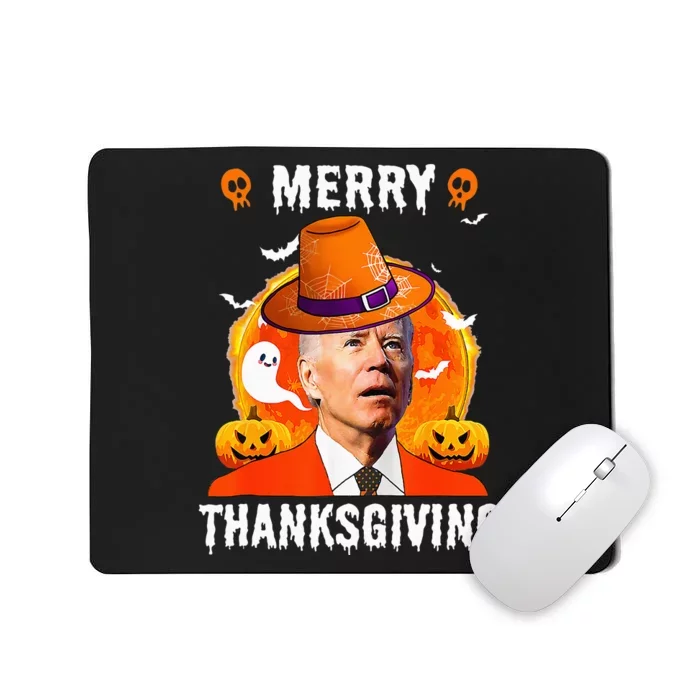 Funny Joe Biden Confused Merry Thanksgiving For Halloween Mousepad