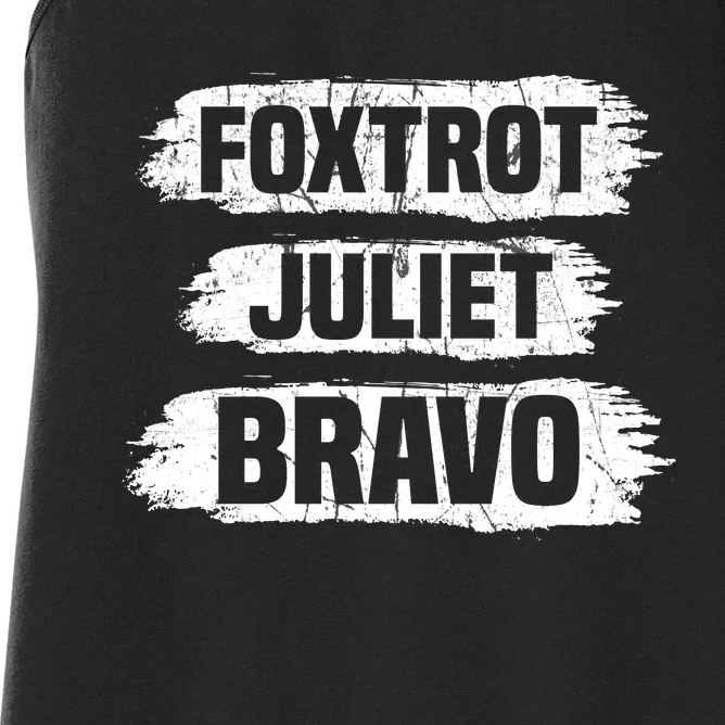 Foxtrot Juliet Bravo FJB Women's Racerback Tank