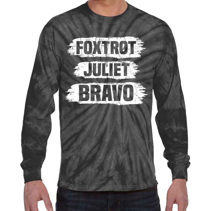 Foxtrot Juliet Bravo FJB Tie-Dye Long Sleeve Shirt