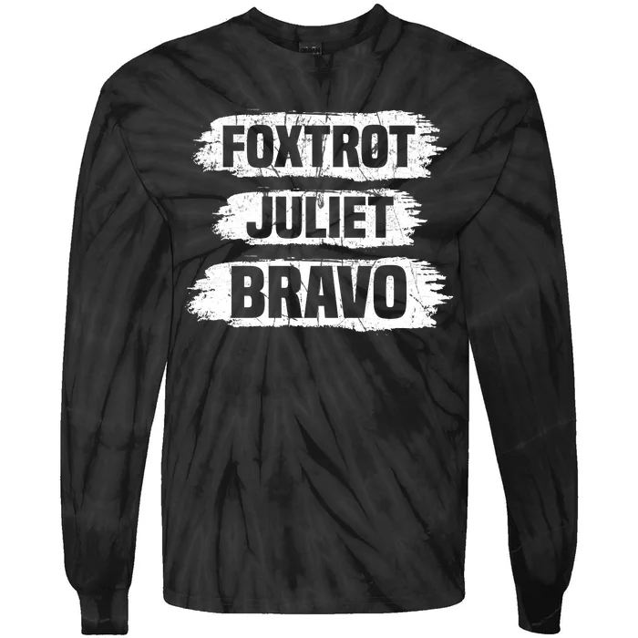 Foxtrot Juliet Bravo FJB Tie-Dye Long Sleeve Shirt