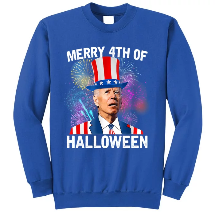 Funny Joe Biden Gift 4th Of July Merry 4th Of Halloween Gift Sweatshirt