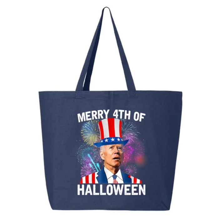 Funny Joe Biden Gift 4th Of July Merry 4th Of Halloween Gift 25L Jumbo Tote