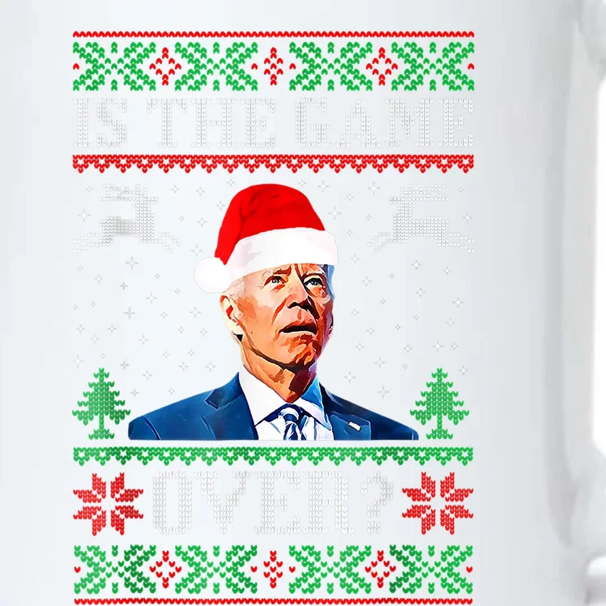 Funny Joe Biden Santa American Football USA Soccer Black Color Changing Mug