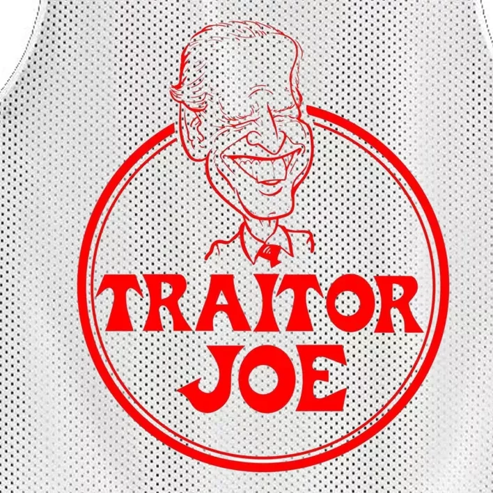 Funny Joe Biden Traitor Joe Design Mesh Reversible Basketball Jersey Tank