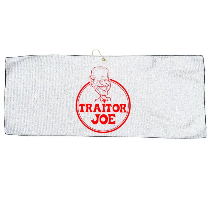 Funny Joe Biden Traitor Joe Design Large Microfiber Waffle Golf Towel