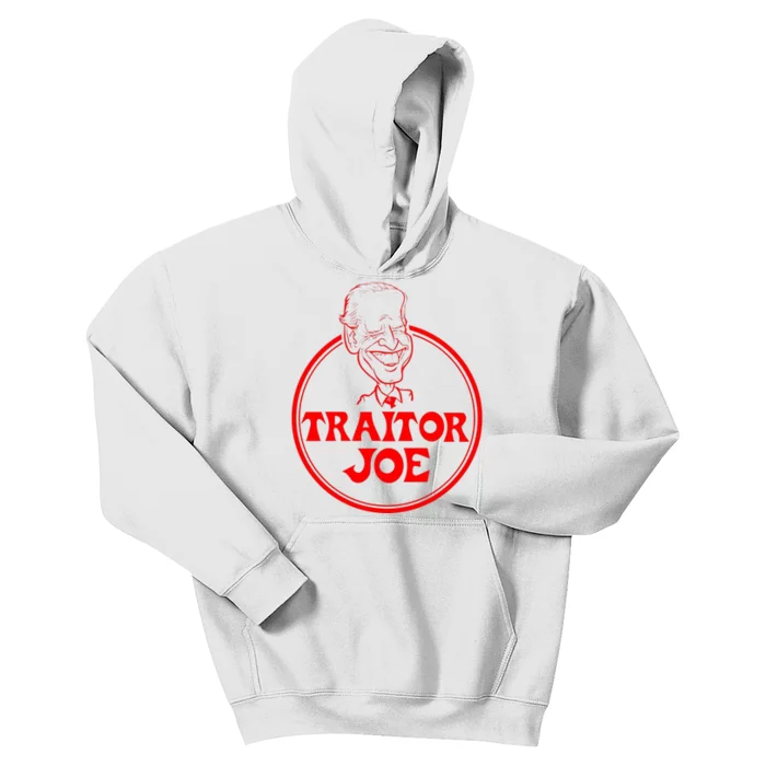 Funny Joe Biden Traitor Joe Design Kids Hoodie