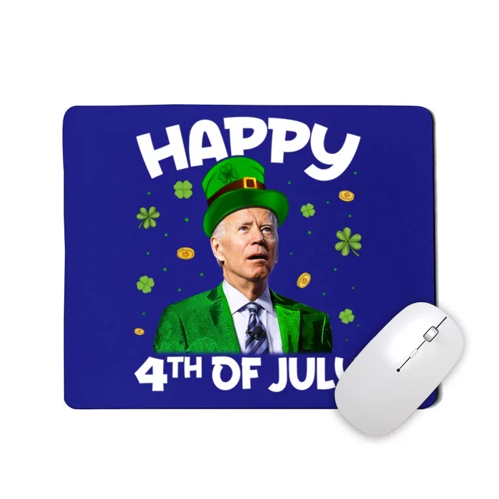 Funny Joe Biden Happy 4th Of July Confused St Patricks Day Gift Mousepad