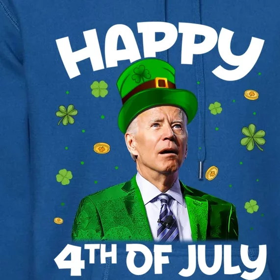 Funny Joe Biden Happy 4th Of July Confused St Patricks Day Meaningful Gift Premium Hoodie