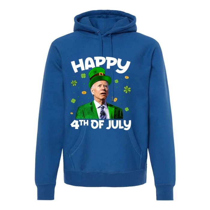 Funny Joe Biden Happy 4th Of July Confused St Patricks Day Meaningful Gift Premium Hoodie