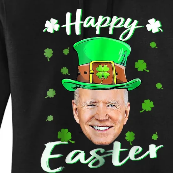 Funny Joe Biden Easter Confused St Patricks Day Women's Pullover Hoodie