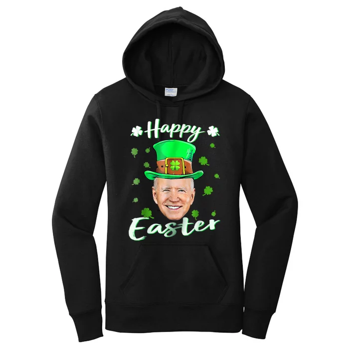 Funny Joe Biden Easter Confused St Patricks Day Women's Pullover Hoodie