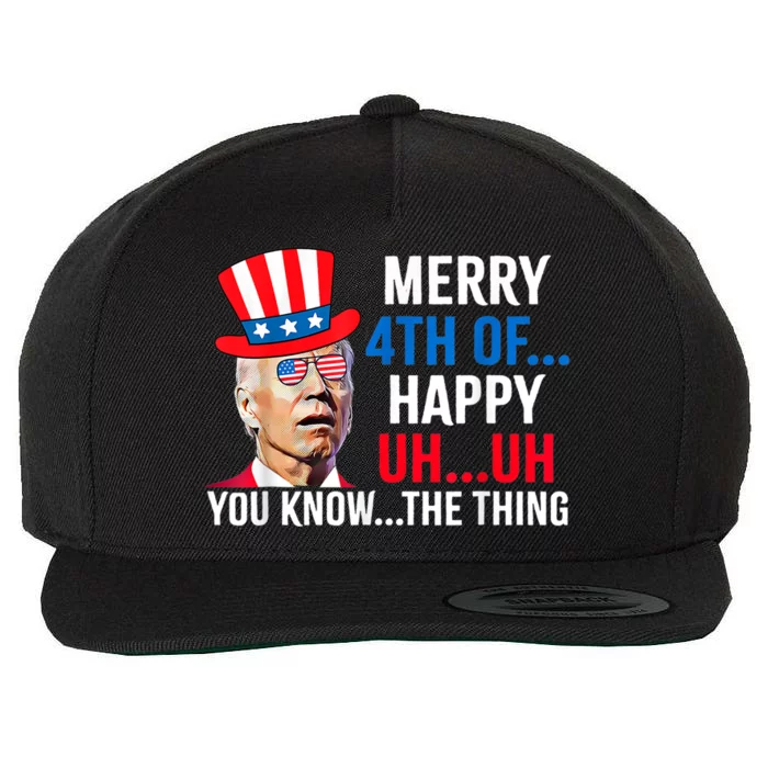 Funny Joe Biden AntiBiden USA Presidental Election Biden Wool Snapback Cap