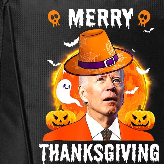 Funny Joe Biden Confused Merry Thanksgiving For Halloween City Backpack