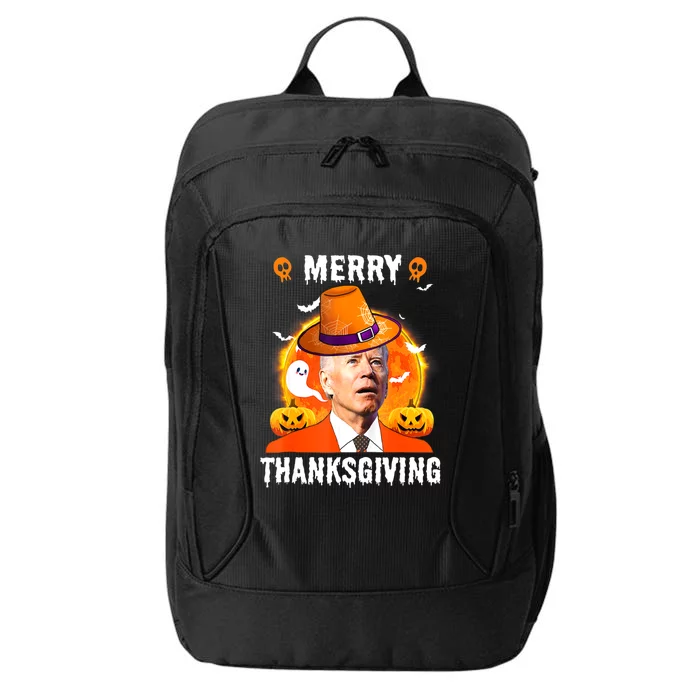 Funny Joe Biden Confused Merry Thanksgiving For Halloween City Backpack