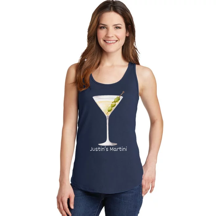 Funny Justin’S Big Martini Drinking Humor Party Ladies Essential Tank