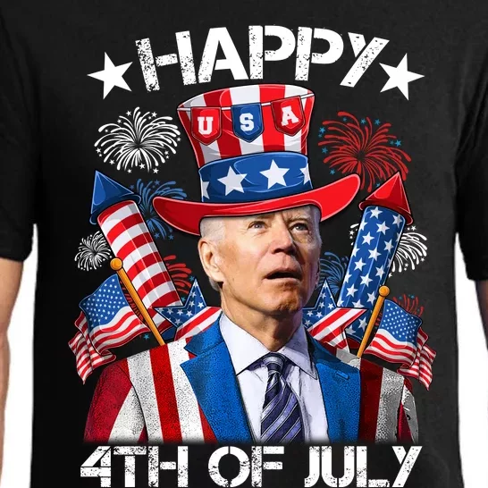 Funny Joe Biden Happy 4th Of July Firework Independence Day Pajama Set