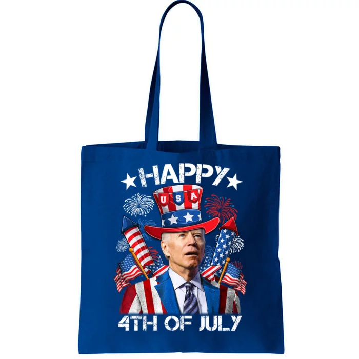 Funny Joe Biden Happy 4th Of July Firework Independence Day Tote Bag