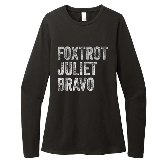 Foxtrot Juliet Bravo Womens CVC Long Sleeve Shirt