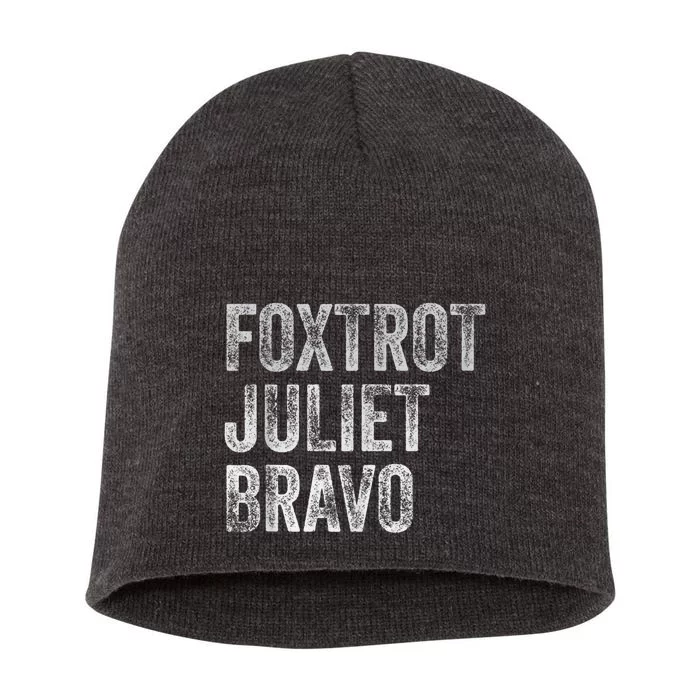 Foxtrot Juliet Bravo Short Acrylic Beanie