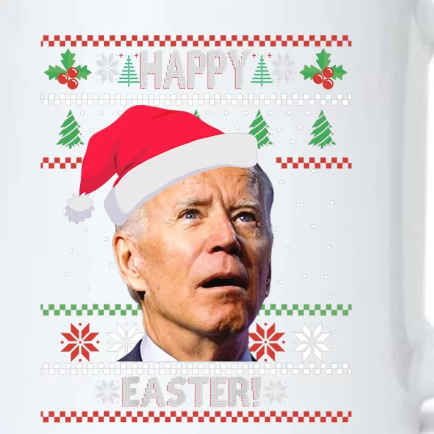 Funny Joe Biden Happy Easter Ugly Christmas Black Color Changing Mug