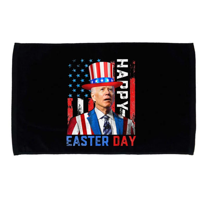 Funny Joe Biden Dazed Happy Easter Day America Flag Microfiber Hand Towel