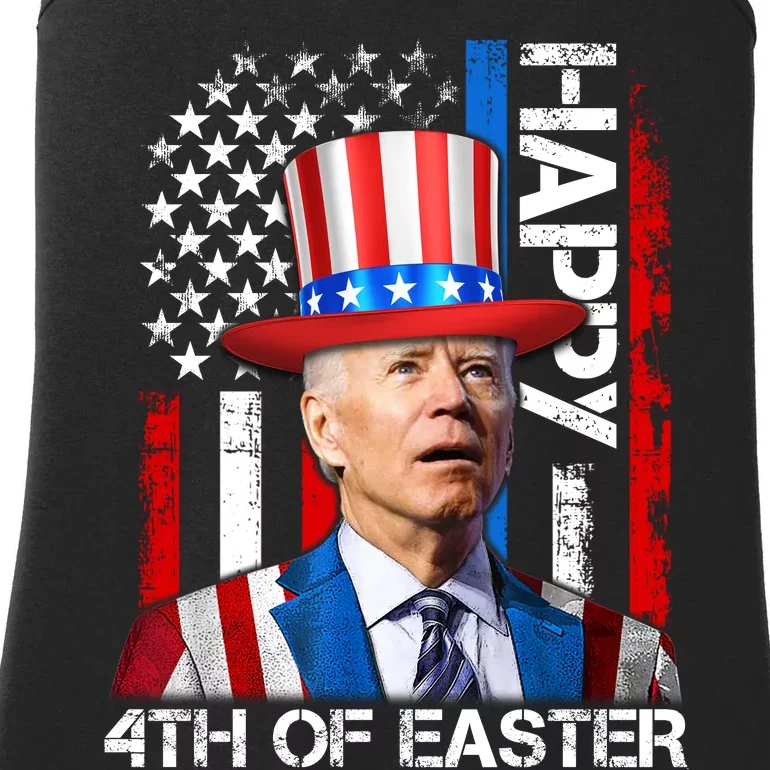 Funny Joe Biden 4th Of July Happy 4th Of Easter Firework Ladies Essential Tank