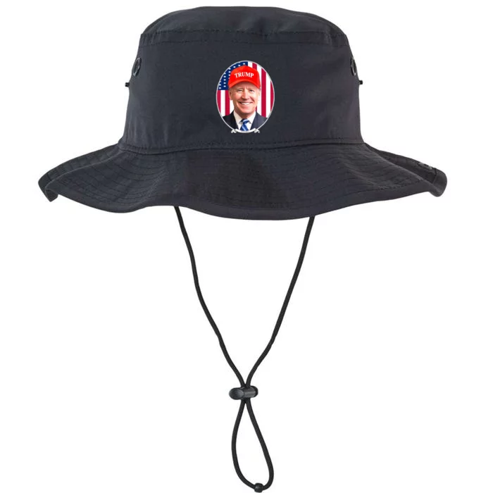 Funny Joe Biden Wearing Hat Trump Legacy Cool Fit Booney Bucket Hat