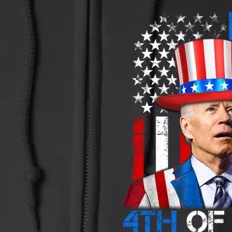 Funny Joe Biden 4th Of July Firework Independence Day Full Zip Hoodie