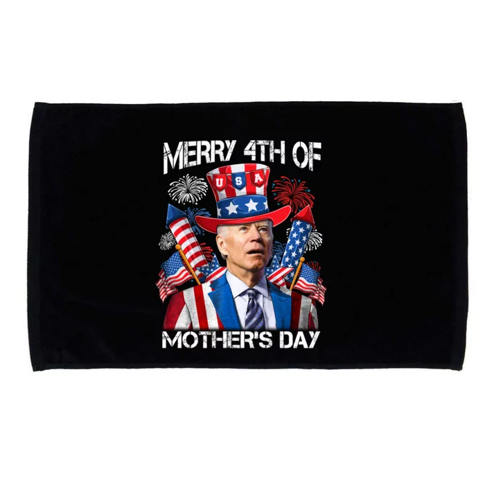 Funny Joe Biden 4th Of July Merry 4th Of Mothers Day USA Microfiber Hand Towel