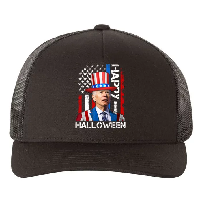 Funny Joe Biden 4th Of July Happy Halloween American Flag Yupoong Adult 5-Panel Trucker Hat